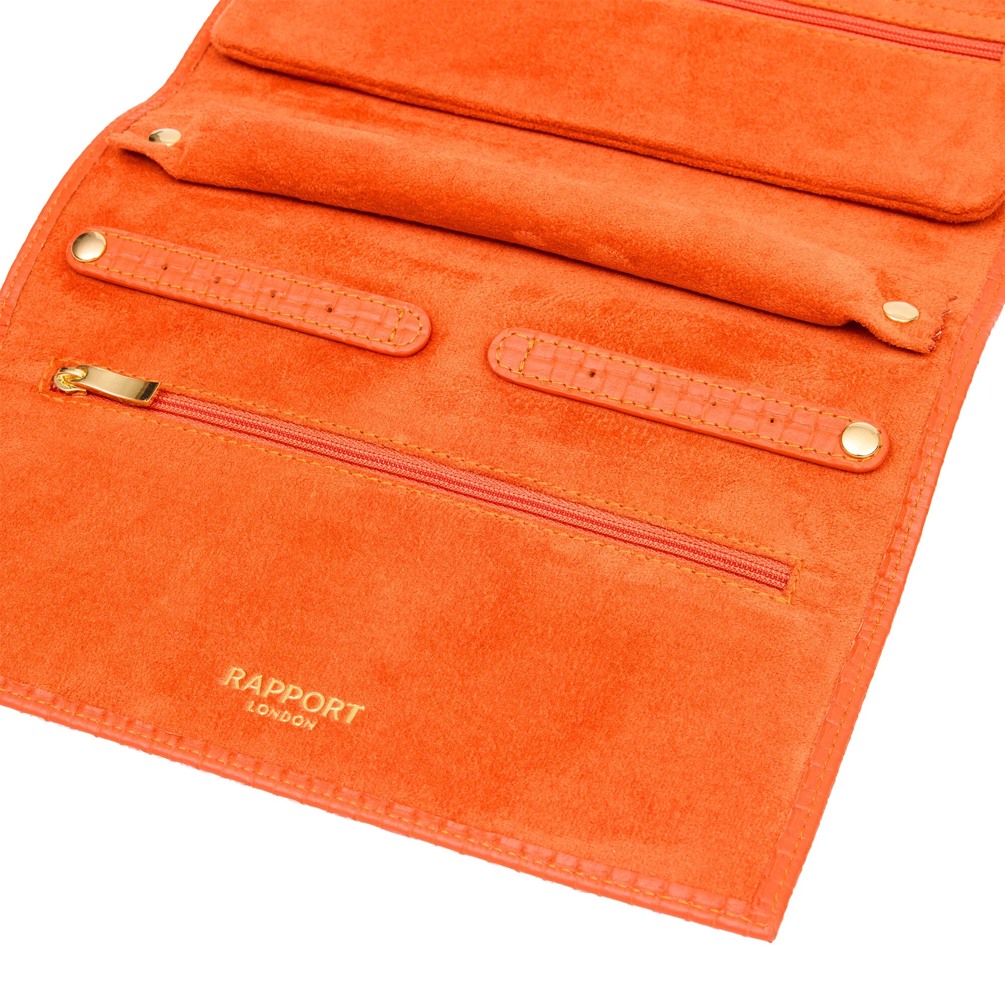 Charlotte Jewellery Roll - Orange - Image 3