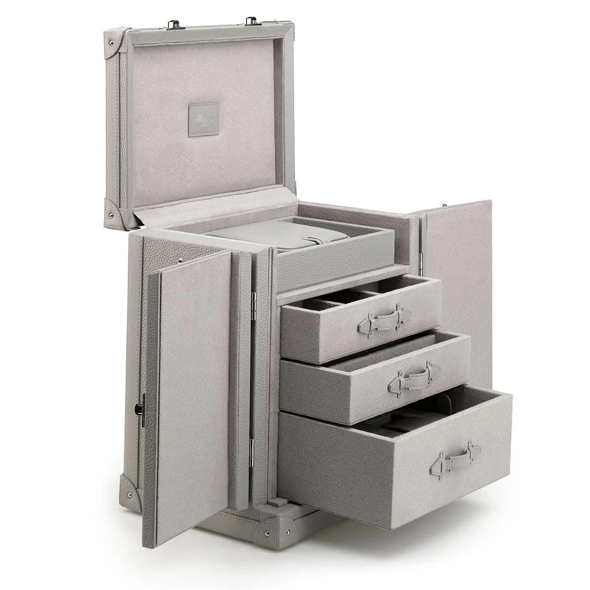 Deluxe Jewellery Trunk - Grey - Image 4
