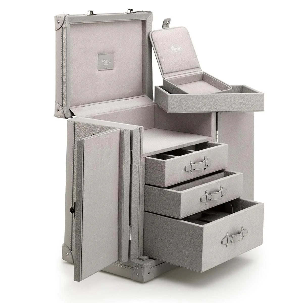 Deluxe Jewellery Trunk - Grey - Image 5