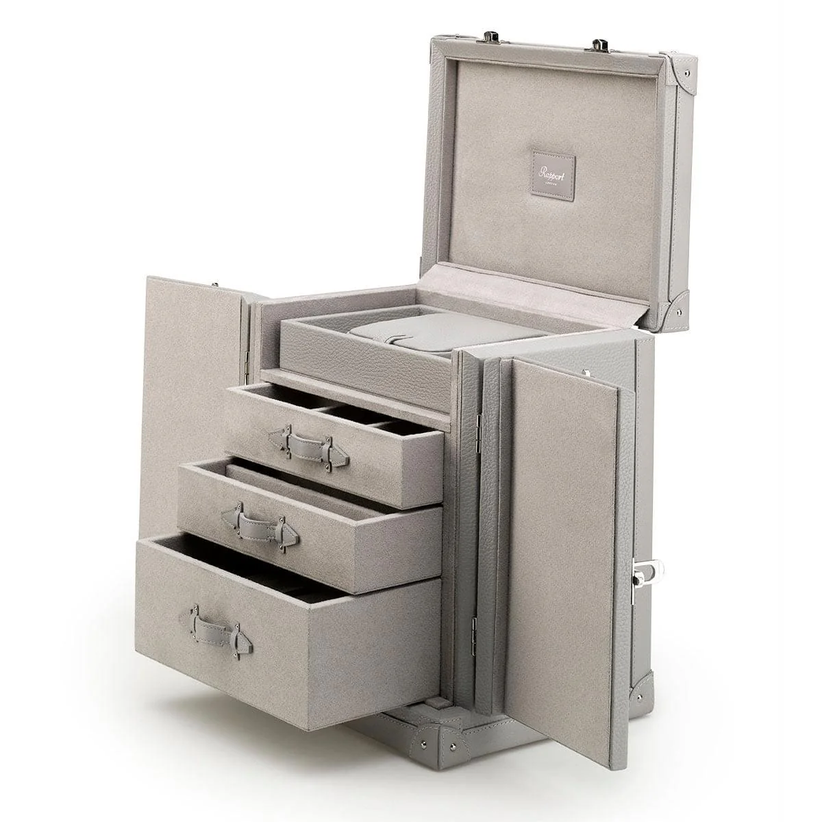Deluxe Jewellery Trunk - Grey - Image 7
