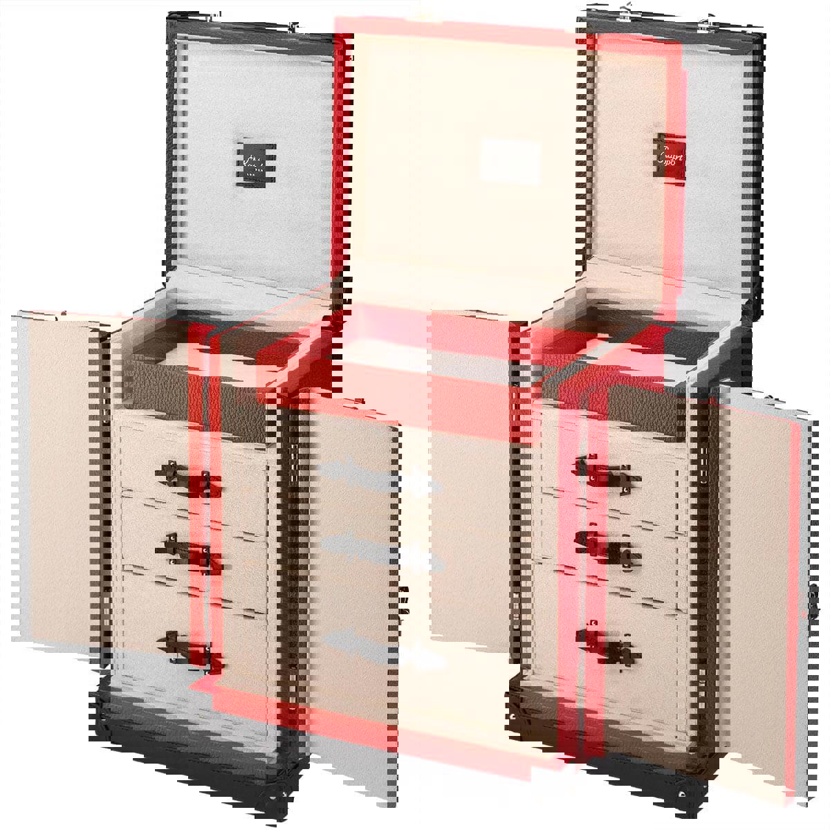 Deluxe Jewellery Trunk - Red - Image 7