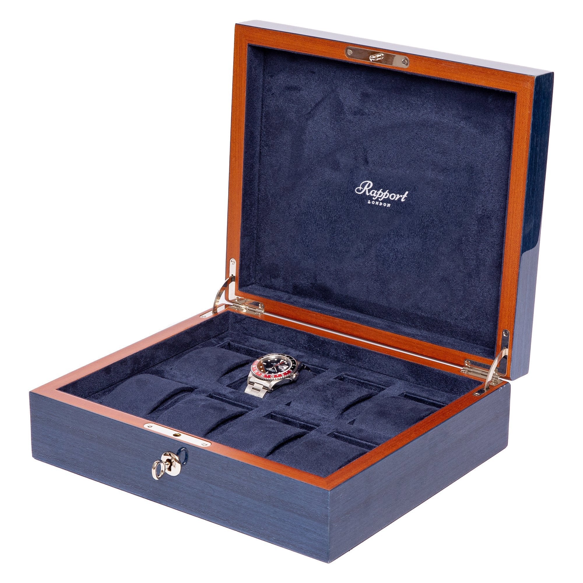 Heritage Chroma Eight Watch Box - Blue - Image 3