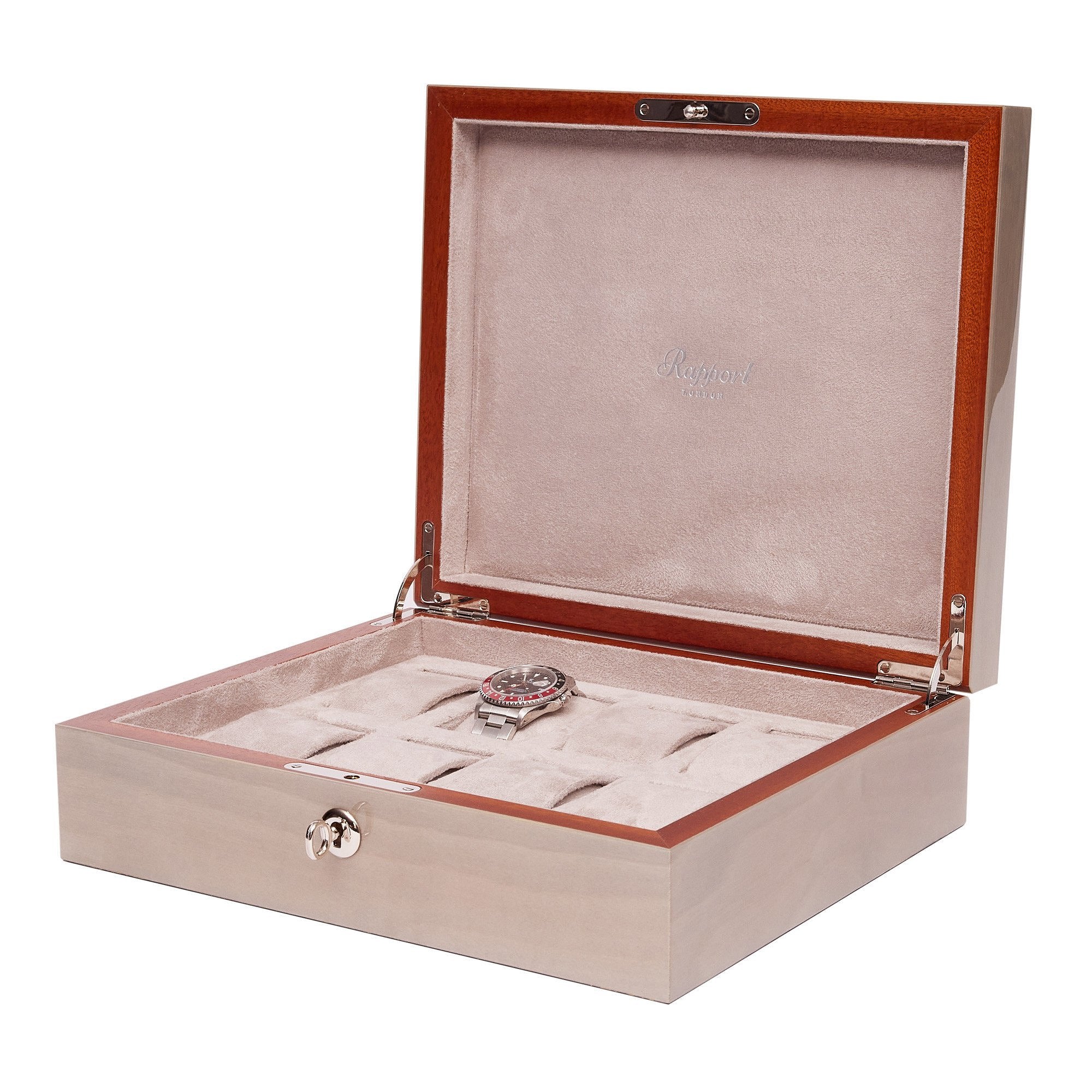 Heritage Chroma Eight Watch Box - Grey - Image 4