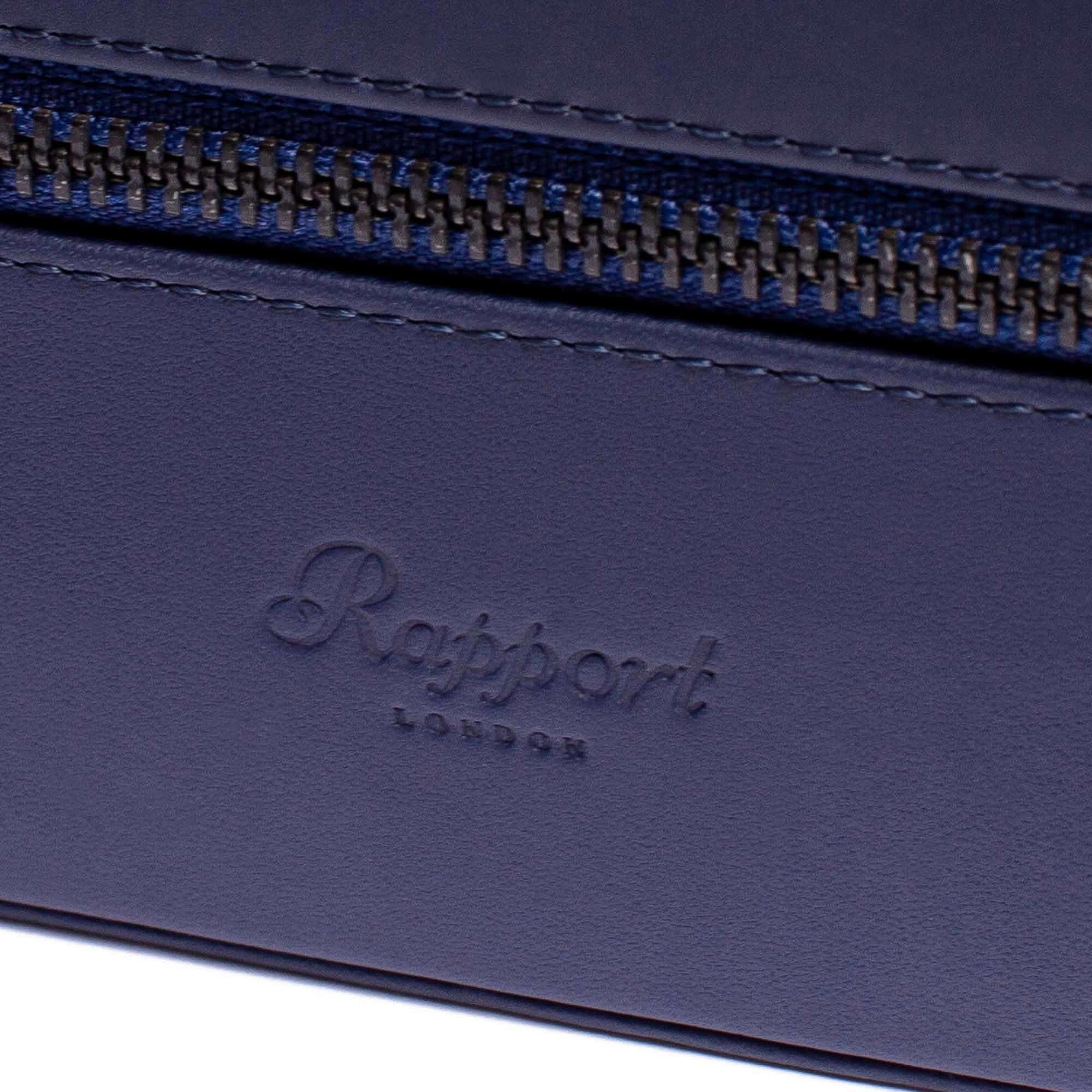 Hyde Park Four Watch Zip Case - Navy - Image 6