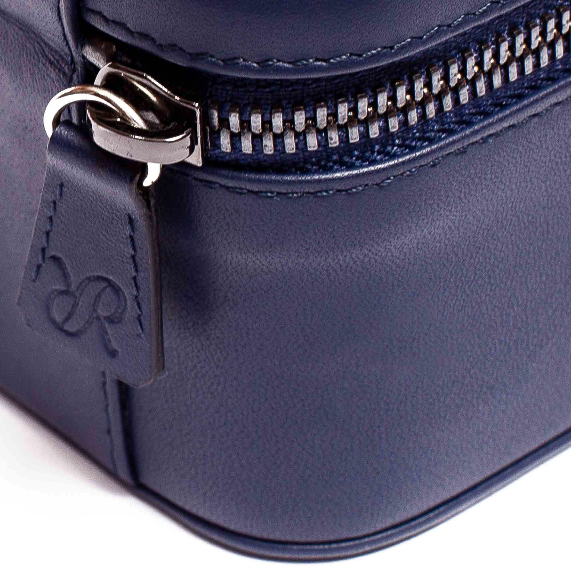 Hyde Park Two Watch Zip Case - Navy - Image 4