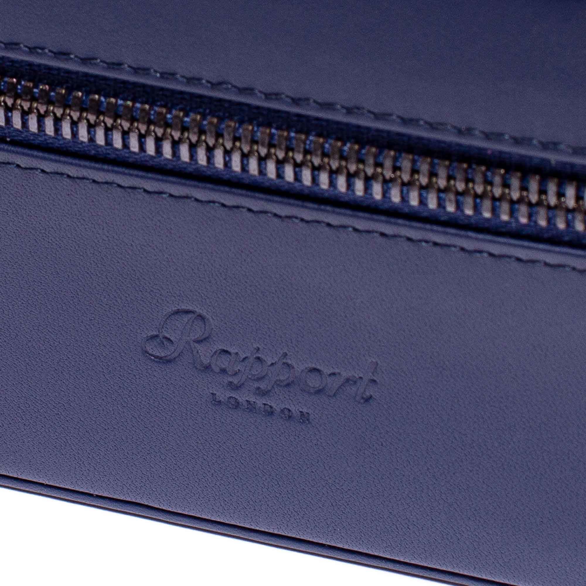 Hyde Park Two Watch Zip Case - Navy - Image 5